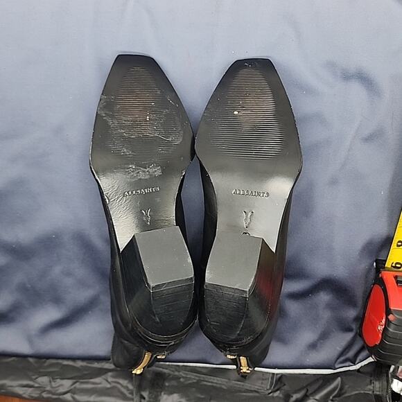 ALLSAINT LENORA ANKLE LEATHER BOOTS COLOR BLACK LADIES 40 NWOB - Picture 16 of 16